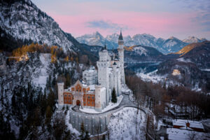 Castelos na Alemanha, Neuschwanstein com Neve